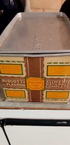 Scatola latta biscotti al - in,