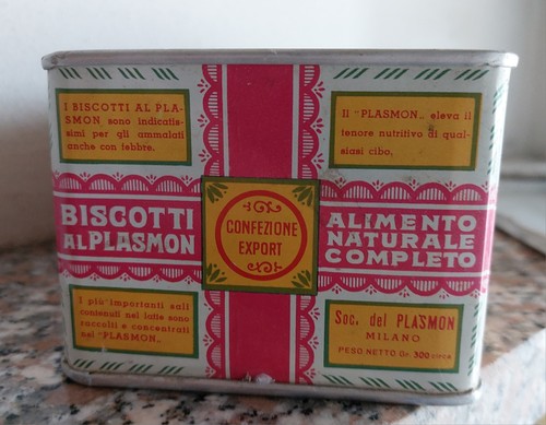 Antica scatola latta - antica,