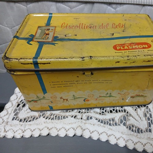 Scatola latta biscotteria - latta,