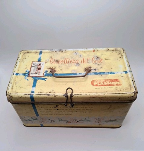 Vecchia scatola latta biscotti - latta,