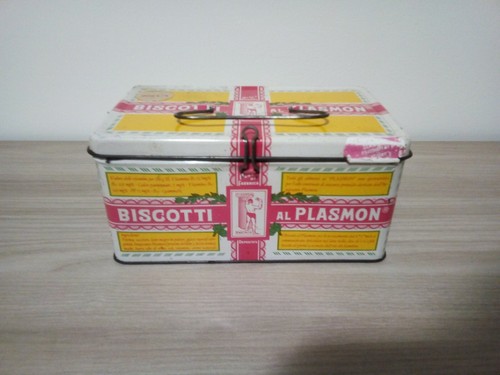 Scatola latta plasmon vintage - scatola,