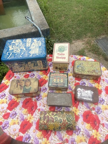 Lotto scatole latta vintage - lotto, di