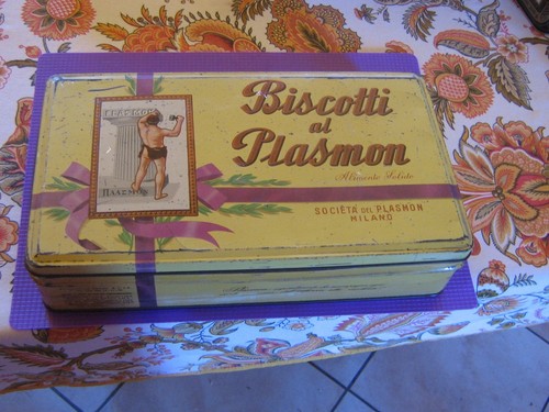Scatola latta biscotti - latta,